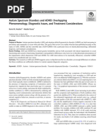 Autism Spectrum Disorders and ADHD - Overlapping Phenomenology, Diagnostic Issues, and Treatment Considerations (2019)