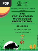 Rulebook, 3rd Vox Anatolis NMCC