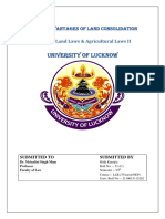 Land Law II Advantages of Land Consolidation