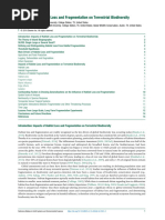 Impacts of Habitat Loss and Fragmentation On Terrestrial Biodiversity