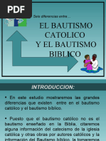 Bautismo Biblico y Catolico