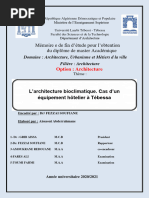 L'architecture Bioclimatique .Cas D'un Hotelier A Tebessa FINI - Copie