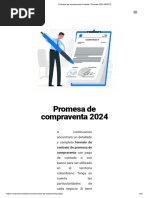 Promesa de Compraventa Vivienda I Formato 2024 GRATIS