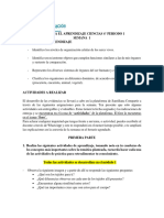 Guía para El Aprendizaje (Ciencias 4º Periodo 1 Semana 2)