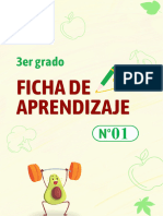 Ficha de Aprendizaje Nº01 - 3er Grado