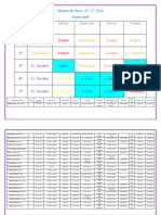 Horario de Clase 6° C 2024