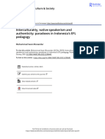 Interculturality Native-Speakerism and Authenticity Paradoxes in Indonesia S EFL Pedagogy