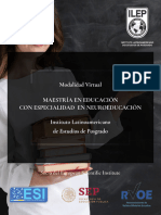 Maestrã A en Educaciã N Con Especialidad en Neuroeducaciã N