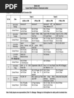 External Safety Audit Schedule 2024