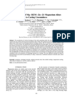 Susceptibility of Mg-REM-Zn-Zr Magnesium Alloys To Casting Unsoundness