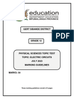 Topic Test Memo g12 (Electric Circuits 2023) - 1