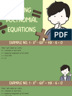 Solving Polynomial Equations