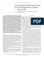 Robust Estimation of Landslide Displacement From Multitemporal UAV Photogrammetry-Derived Point Clouds