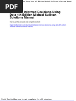 Statistics Informed Decisions Using Data 4Th Edition Michael Sullivan Solutions Manual PDF