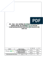 NC Ra2 502 Configuracion Retencion Con Cruceta de 4500 MM