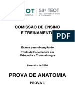 Anatomia Prova 1 e Gabarito para Publicação