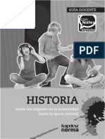 GD CONTEXTOS HISTORIA Desde Los Origenes de La Humanidad Hasta La Epoca Colonial