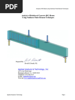 Analysis Reinforced Concrete (RC) Beams Nonlinear - FEA