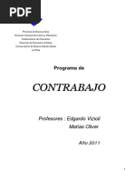 Contrabajo - Programa