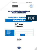 4to GRADO PRUEBA DIAGNÓSTICA DEL ÁREA DE MATEMÁTICA