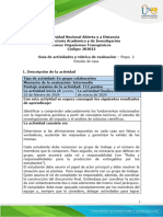 Guía de Actividades y Rúbrica de Evaluación - Unidad 2 - Etapa 2 - Estudio de Caso