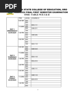 2024 Final Timetable