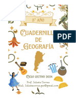 Cuadernillo Geografía 5°