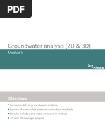 Module 5 - Groundwater Analysis (2D & 3D)