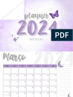 Planner 2023 Mensal Feminino Rosa e Cinza