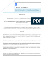 Decreto 579 de - 2020