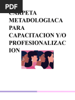 Carpeta Metadologiaca para Capacitacion y