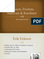 Erikson Fromm Sullivan Kardiner