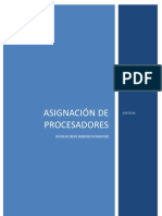 Asignación de Procesadores