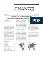 Exploring The Alexander Technique: Its Central Hypothesis and Teaching Modalities