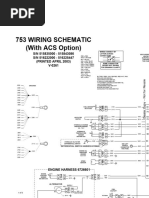 753 Wiring Schematic (With ACS Option) : S/N 515835000 - 515843086 S/N 516222000 - 516225447 (Printed April 2003) V-0261