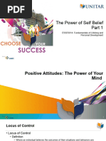 Topic 9 The Power of Self Belief