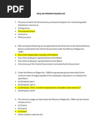 MCQ On Minimum Wages Act