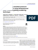 Deep Learning Assisted Pressure Measurements Using Femtosecond Laser-Induced Grating Scattering Technique