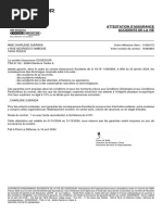 Attestation D'Assurance Accidents de La Vie