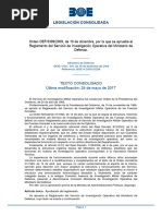 O DEF-3399-2009 20091210 Reglamento Servicio Invetigacion Operativa MINISDEF