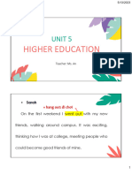 Unit 5 - Reading Analysis