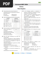 Plant Kingdom - Practice Sheet - Ummeed Neet 2024