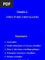 Chapitre 2 - Structures Cristallines