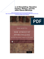 The Ethics of Storytelling Narrative Hermeneutics History and The Possible Hanna Meretoja Full Chapter