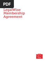 LegalWise Membership Agreement