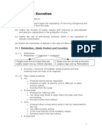 Chapter 11 Excretion - Lecture Notes