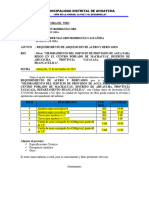 Informe N°008 Requerimiento de Acero y Derivados