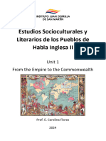 Estudios Socioculturales y Literarios de Los Pueblos de Habla Inglesa II - UNIT 1 - 2024