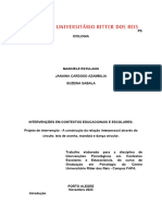 Projeto de Intervenção em Contexto Escolar e Educacional Luiza Certo