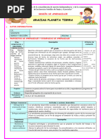 2º U2 S3 Sesion D4 Plan Lector Gracias Planeta Tierra Maestras de Primaria Del Peru